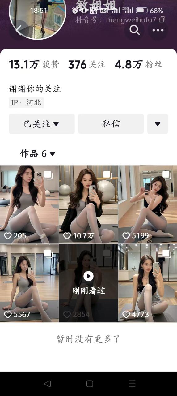 图片[1]-【2024.9.30】收费399的AI生图玩法，6条作品涨五万粉丝-小鲸副业资源库