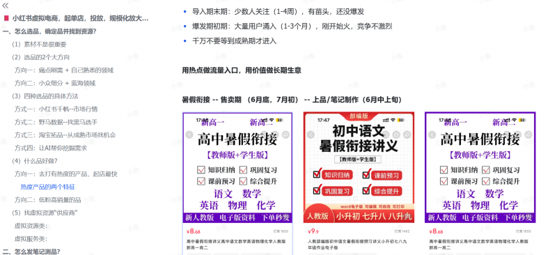 图片[1]-【2025.8.2】小红书虚拟电商从0到1：起店、投放、放大全流程拆解！-小鲸副业资源库