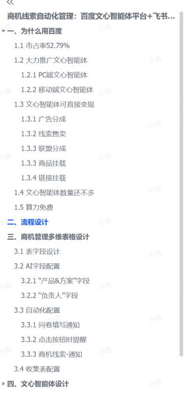 图片[3]-【2025.9.27】商机线索自动化管理：百度文心智能体平台+飞书多维表格-小鲸副业资源库