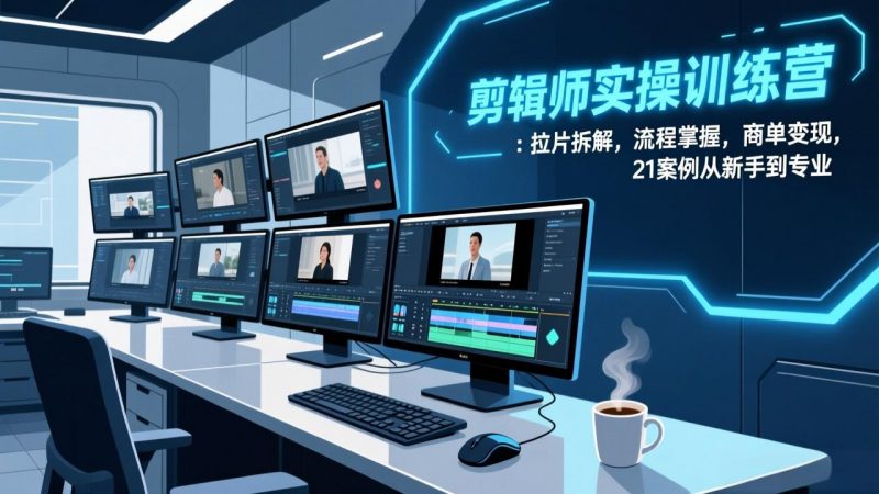 图片[1]-【2026.01.13】剪辑师进阶实战营：21个案例拆解，掌握全流程，轻松接单变现-小鲸副业资源库