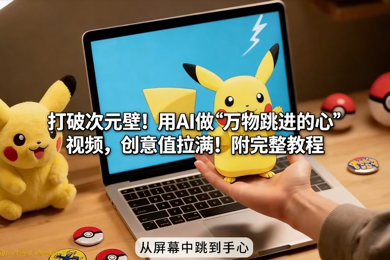 图片[1]-【2026.01.23】AI魔法：一键让万物跃然掌中，创意爆棚教程全揭秘！-小鲸副业资源库