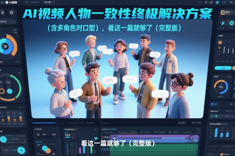 【2026.01.27】AI视频角色一致性终极指南：多角色口型同步，一篇全掌握-小鲸副业资源库