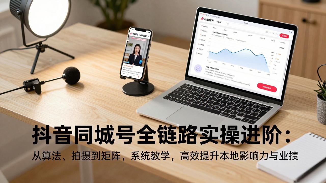 【2026.01.30】抖音同城号实战进阶：从算法到矩阵，系统教学提升本地影响力与业绩-小鲸副业资源库
